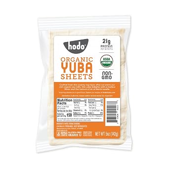 Hodo Tofu Skin | Beancurd Skin | Tofu Sheets | 35g Protein per package | Organic | Yuba Sheets