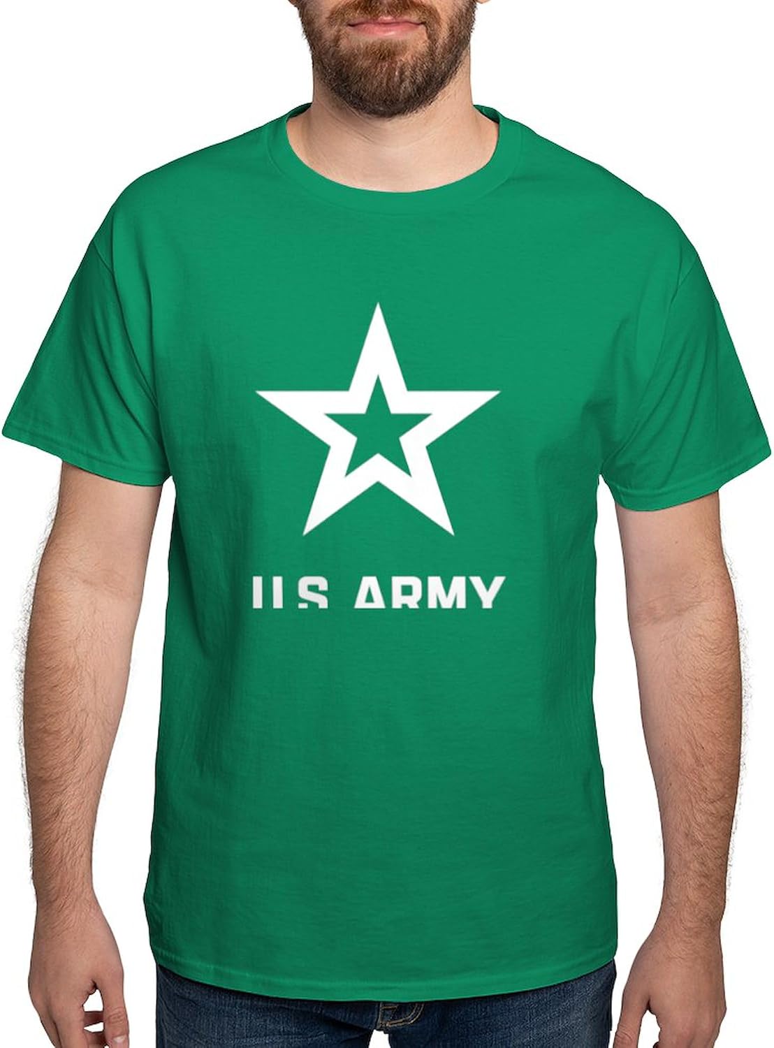 CafePress U.S. Army® White Logo T Shirt Men's 100% Cotton, Classic Graphic White T-Shirt