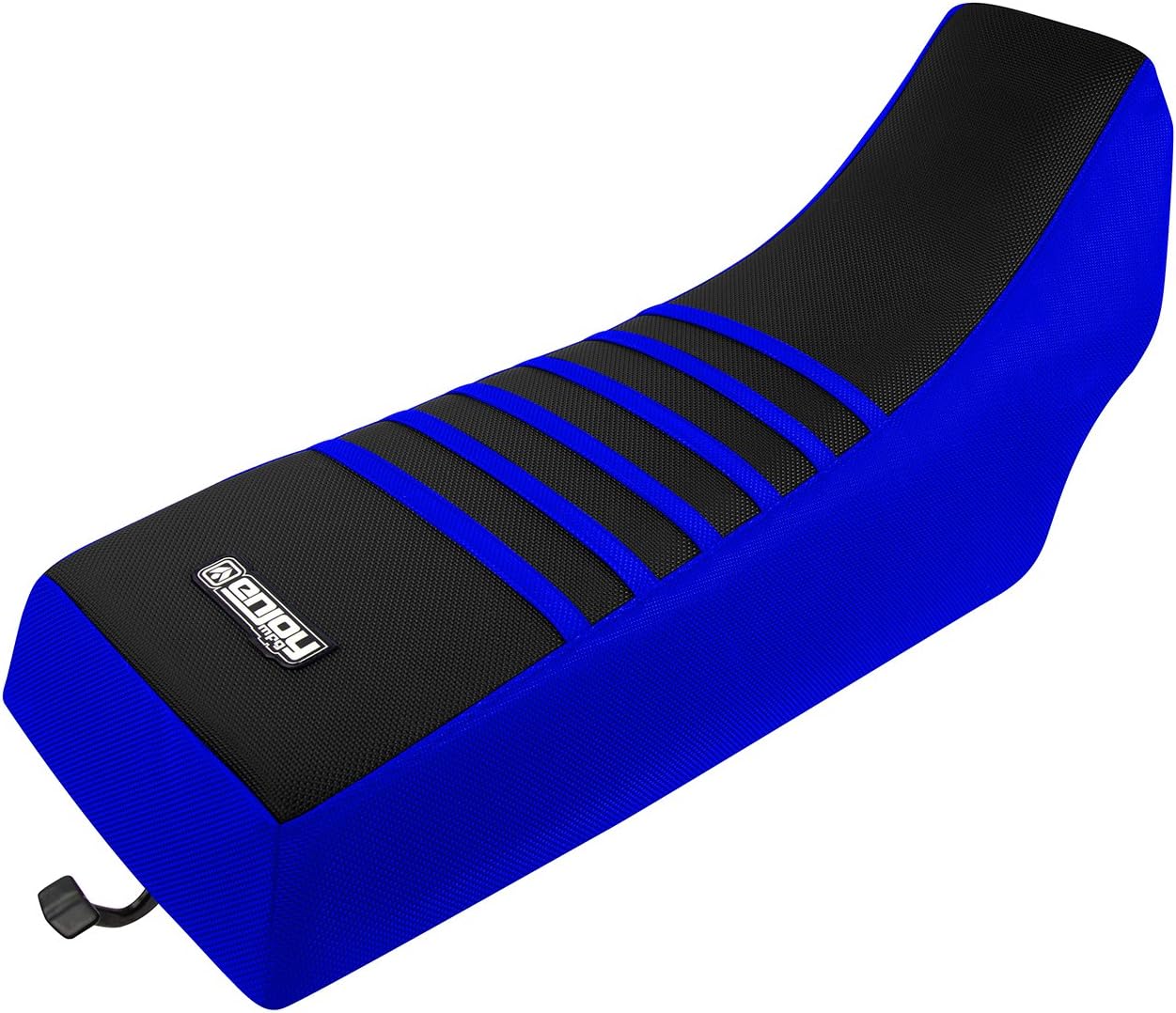 Yamaha Ribbed Gripper Seat Cover - BLUE WITH WHITE RIBS - P1 Moto NZ - View #3