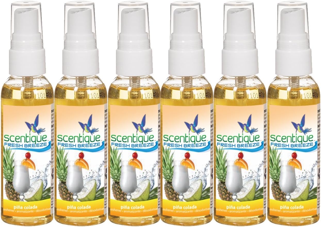 02258-6 Fresh Breeze Pina Colada Air Freshener, 6 Pack (2 oz)