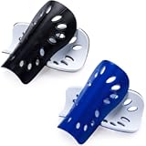 ANCIRS 2 Pair Soccer Shin Guards for Youth&comma; Breathable Shin Guard Sleeves for Football Games&comma; Protective EVA Cushion for Youth Men & Women