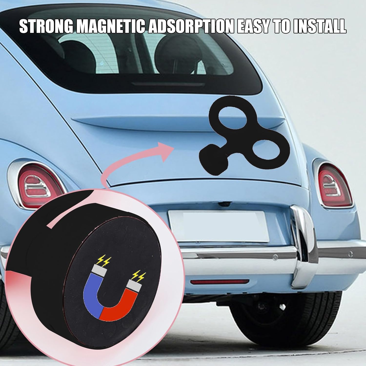 3D Car Wind Up Key, Wind Up Cars, Hood Ornament Cars Electric Rotating Spring Key, Car Roof Ornament, Automotive Exterior Accessories for Birthdays, Motorcycle