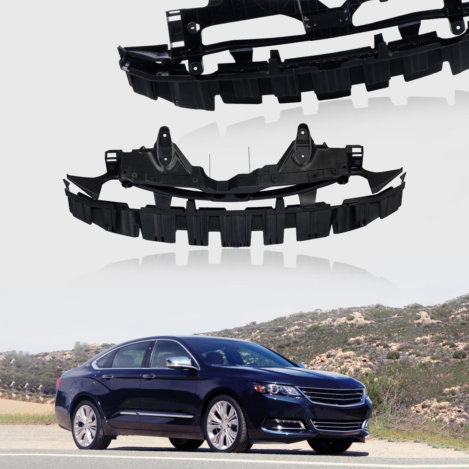 Perfit Liner New Replacement Parts Front Bumper Energy Absorber Compatible With 2006-2016 Chevrolet Monte Carlo Impala Limited Fits GM1070241 15886100