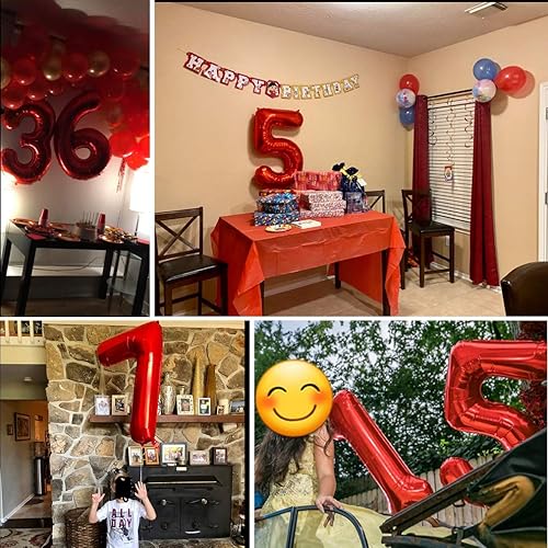 Miniatura 5 de Globos grandes de 40 pulgadas para fiestas de cumpleaños, bodas, papel de aluminio para helio, Mylar