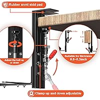 Vista 5 de Hotas Desk Mount for Flight Sim Controller, Joystick Mount Compatible with Logitech/Saitek, for Thrustmaster Warthog/TWCS Throttle,T.Flight 2 Pack