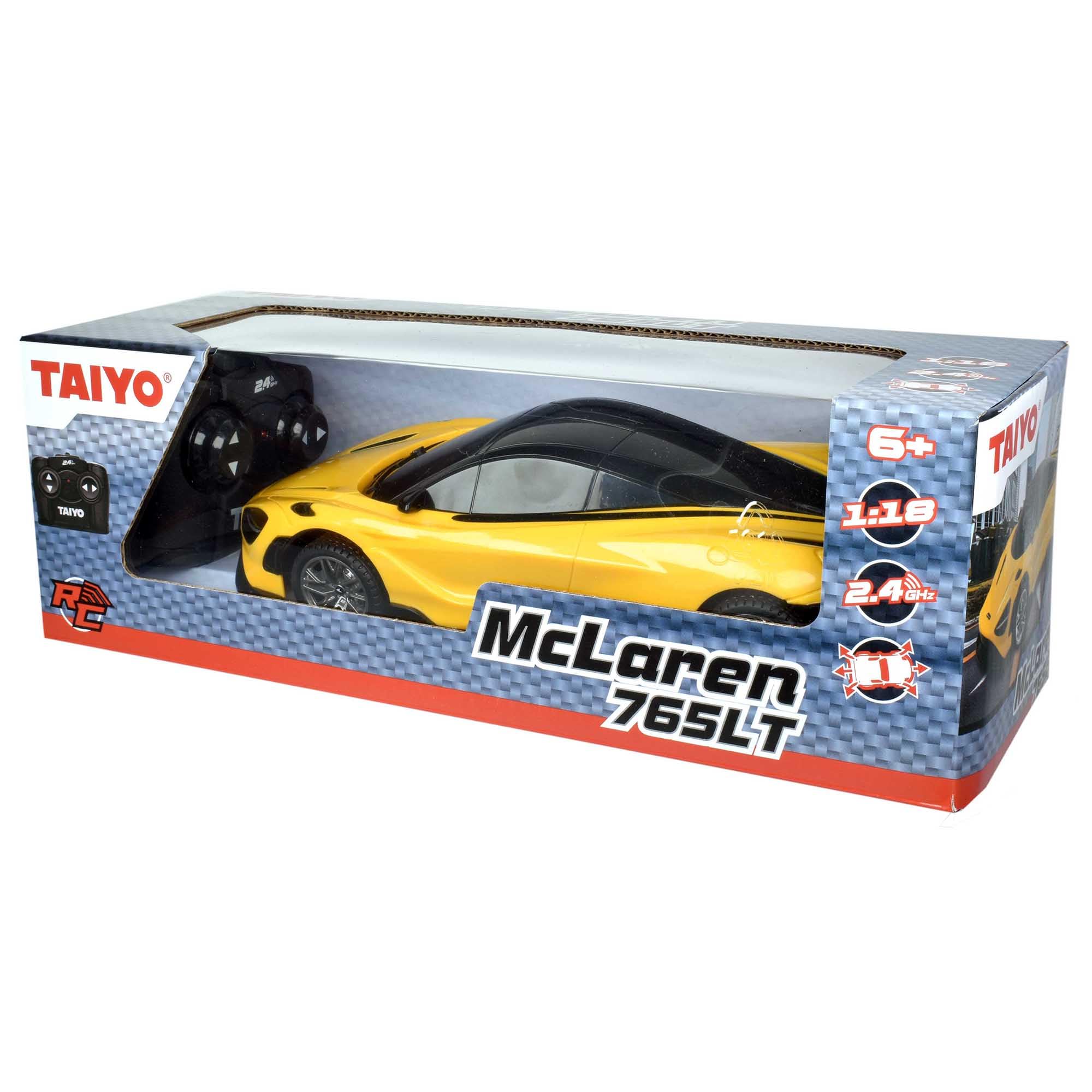 Amazon.co.jp: Taiyo:マクラーレン 765LT RC-イエロー-1:18スケール
