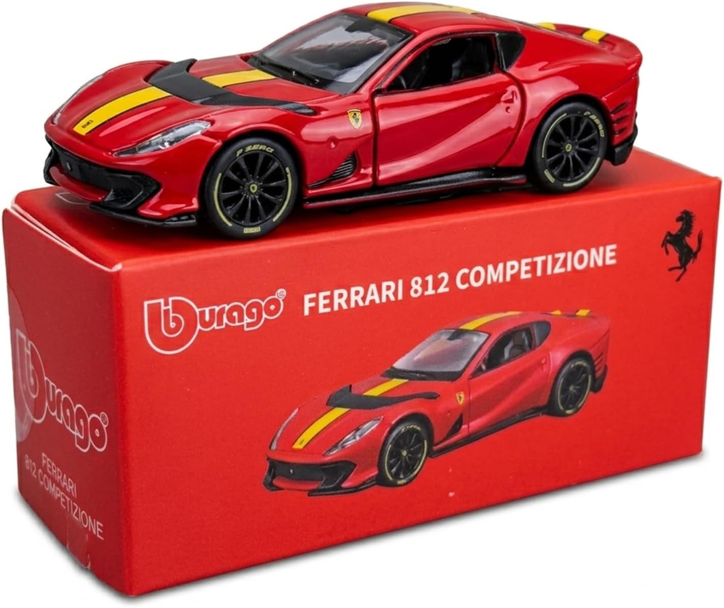 Bburago 1:64 Scale Ferrari Series Model Collection Race Diecast Metal Model Car (LAFERRARI White) image 2