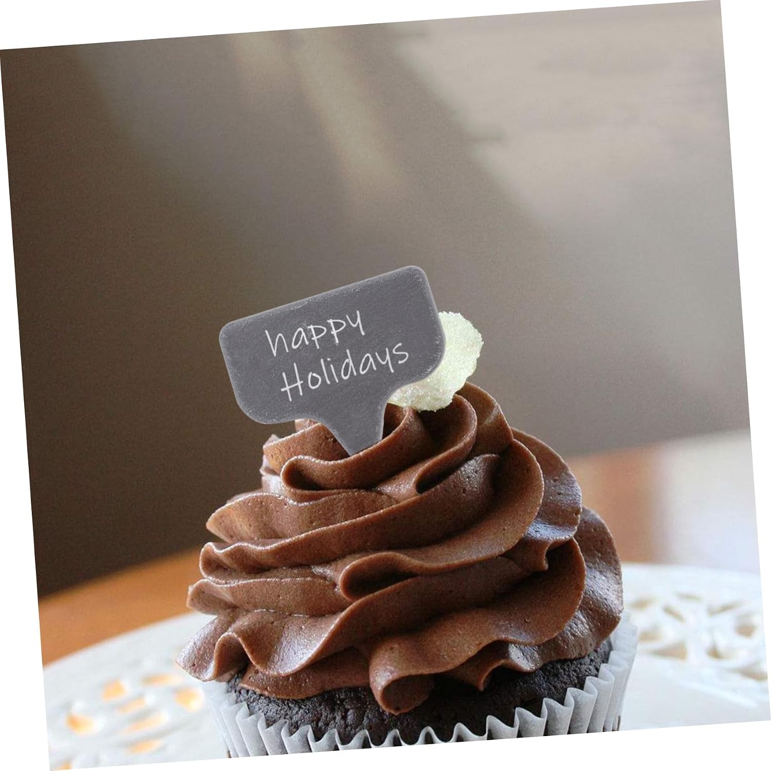 4pcs Stone Cheese Labels Inserts for Cake and Cupcake Boards