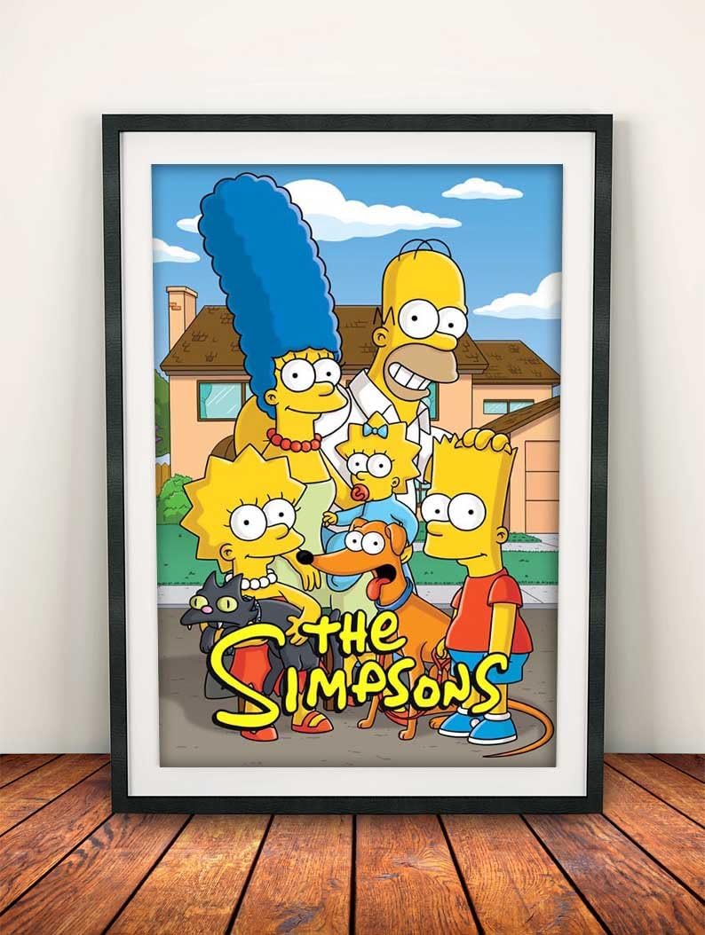 The Simpsons 1989 A4 Movie/Film Poster/Print 260gsm Photo Paper