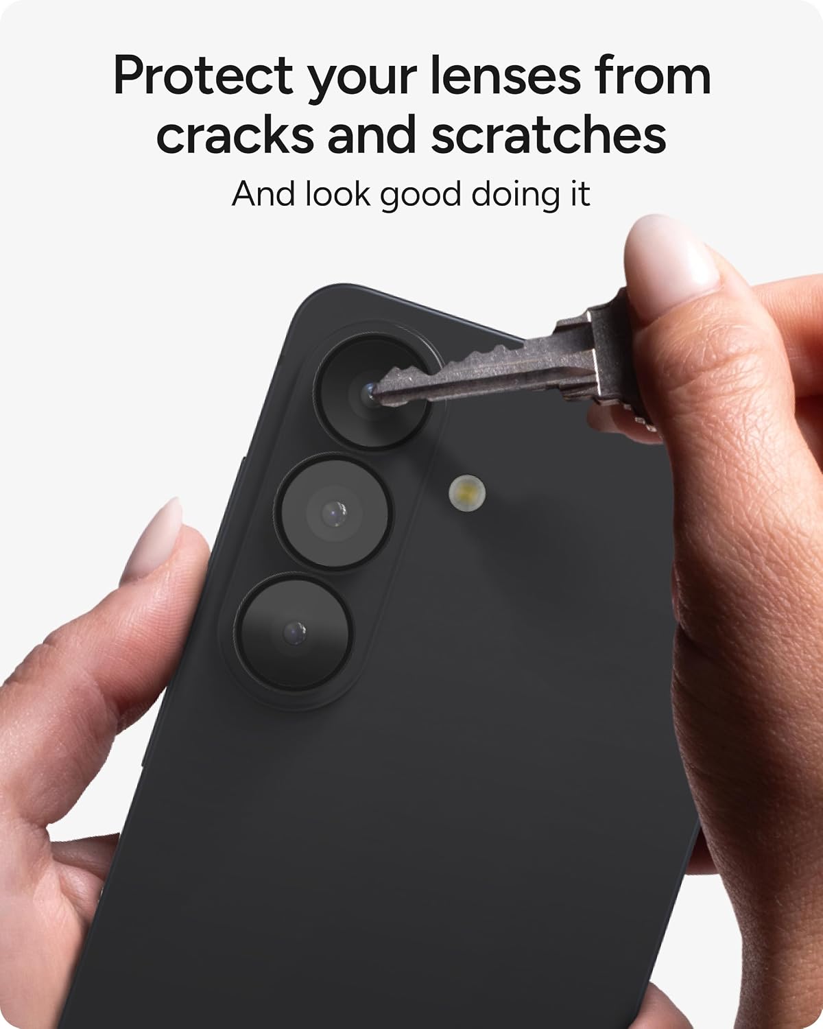 ZAGG Glass Elite Samsung Galaxy S26 Camera Lens Protector - Anti-Reflective, 5X Stronger Impact & Scratch Resistant Aluminosilicate Glass - Easy Installation, Smudge-Free Surface