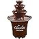 Nostalgia 3 Tier Electric Chocolate Fondue Fountain Machine for Parties - Melts Cheese, Queso, Candy, and Liqueur - Dip Straw
