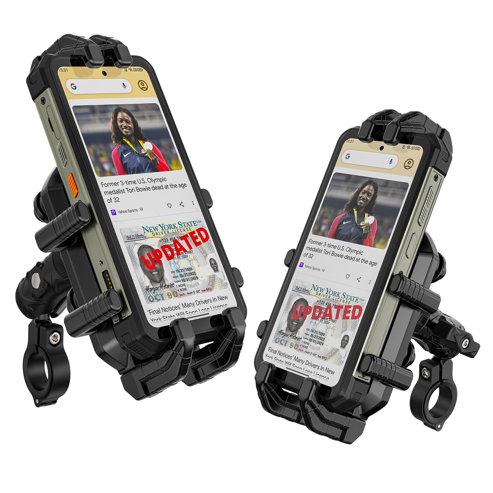 Ulefone Armor Mount Pro(AM02): Robuster, Verdickte Universeller Lenker-Telefonhalter für die Meisten Fahrräder, Motorräder, Roller und E-Motorräder
