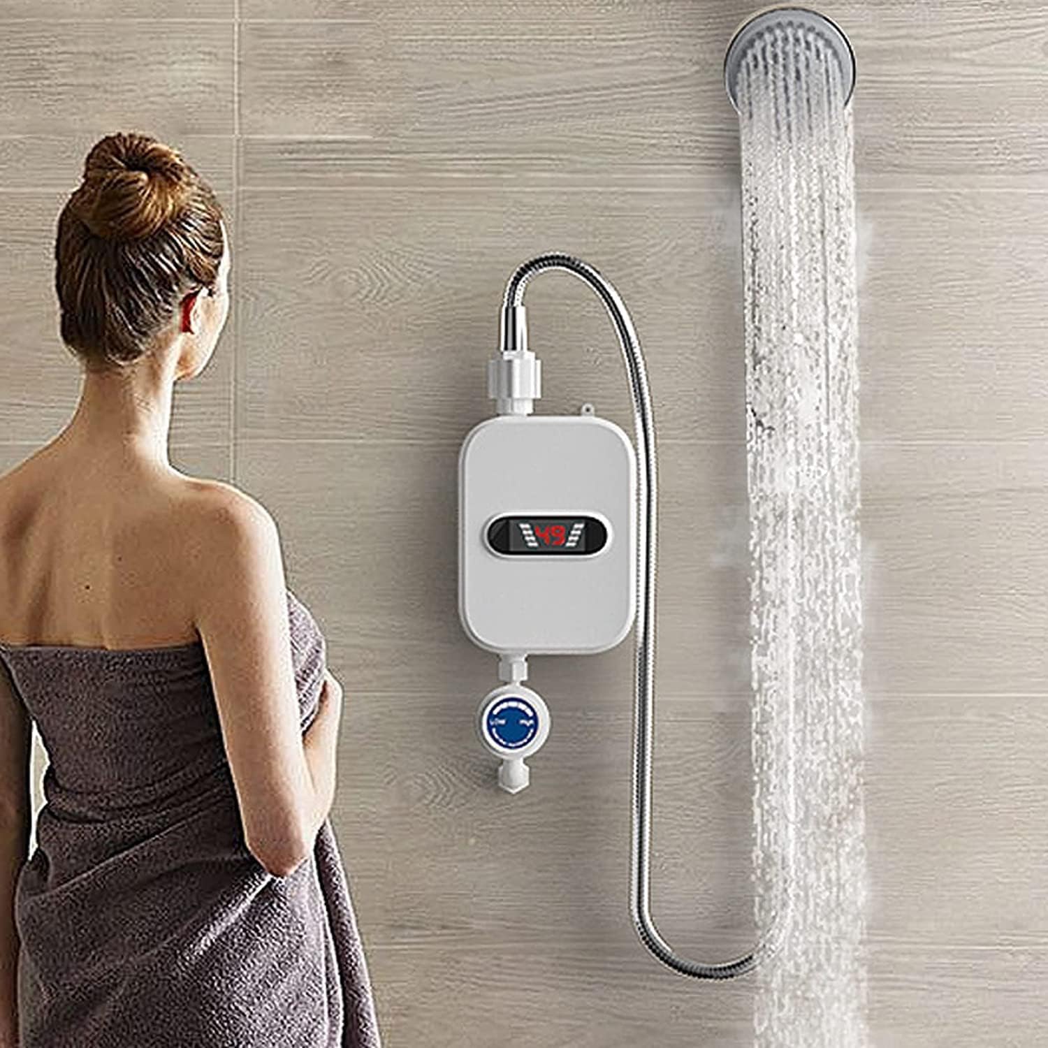 Paddsun Bathroom Hot Water Heater 3500W 110V Portable Instant Electric