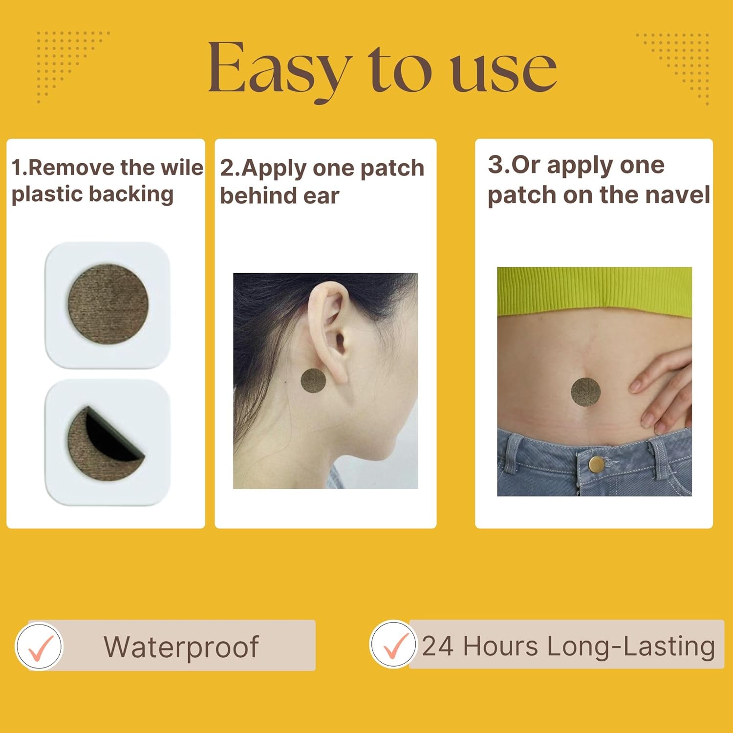 Motion Sickness Patches for Cruise,Car,Bus,Ships,Airplane,Park Rides - Non-Drowsy - Travel Essentials for Adults and Kids (28 Count (Pack of 1)) - Image 3