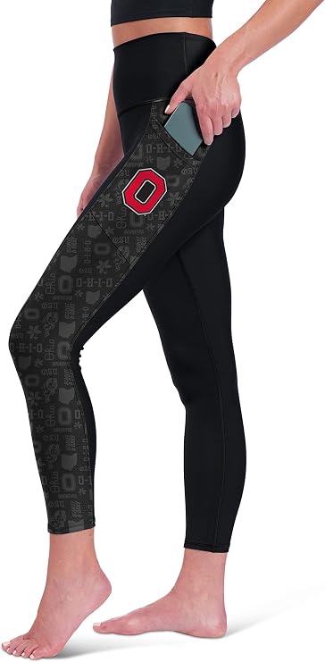 CERTO NCAA Womens NCAA Team 7/8 High Waist 2-Pocket Leggings