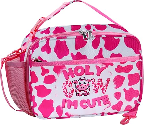 Miniatura 8 de RLGPBON Lonchera para Niños, Lonchera con Aislamiento Térmico para Niños y Niñas, Bonita Bolsa de Almuerzo y Lonchera Reutilizable para Niños Bolsa
