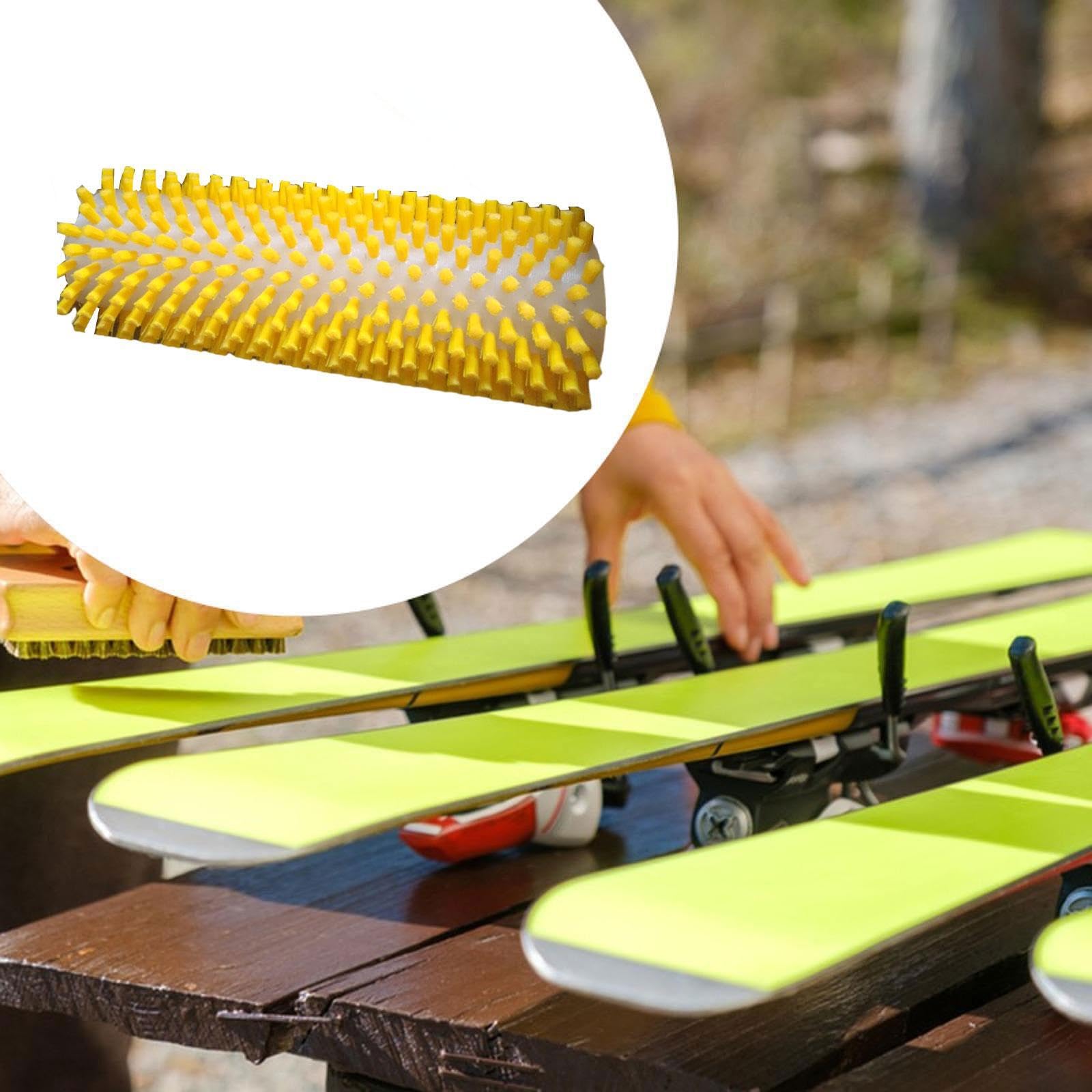 Brosse à Farter Efficace pour Snowboard pour assurant Une Application Uniforme du Fart sur l'équipement. Idéale pour Les Aventures de Ski à Long