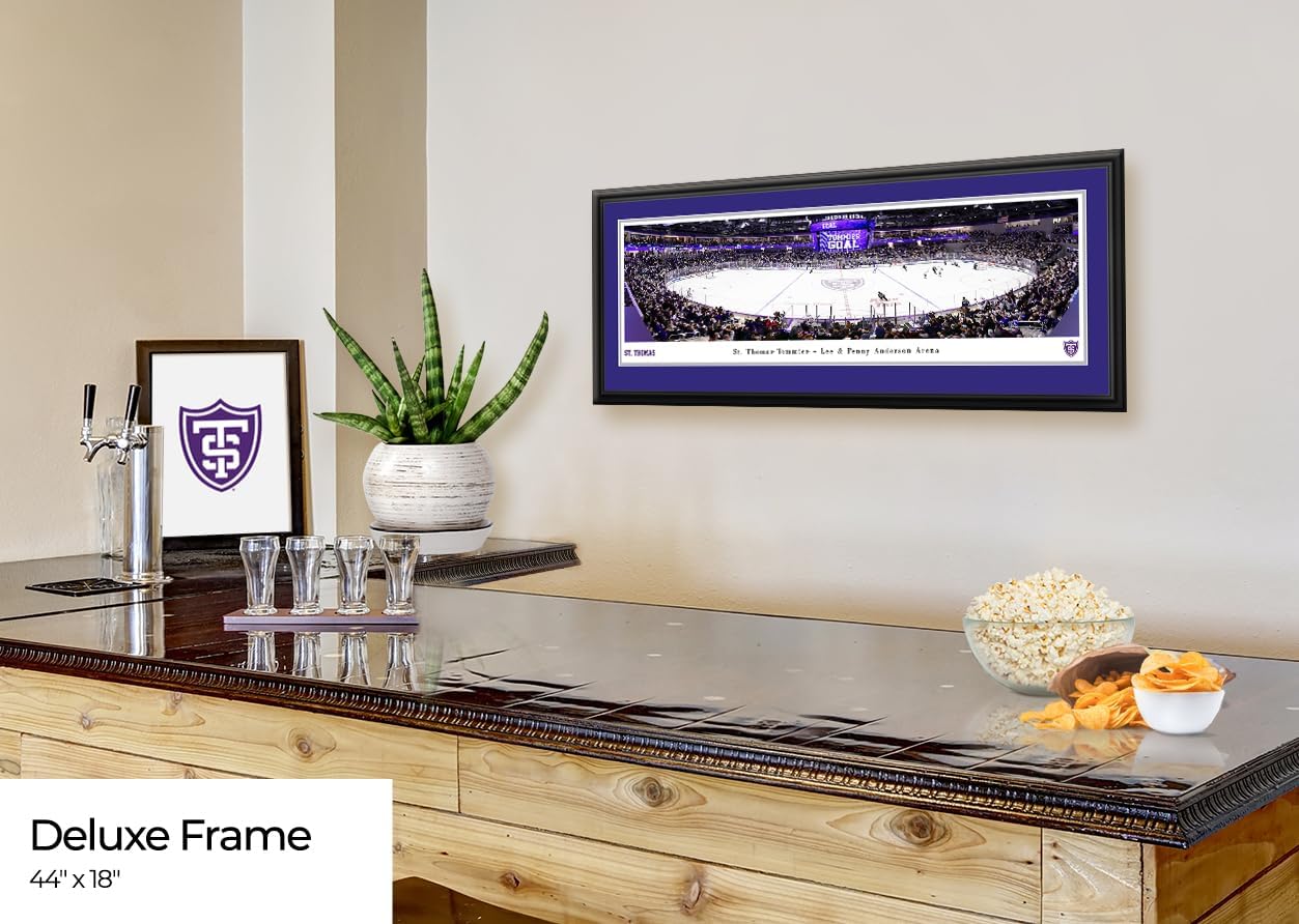 St. Thomas Tommies Hockey - Double Mat, Deluxe Framed Print by Blakeway Panoramas