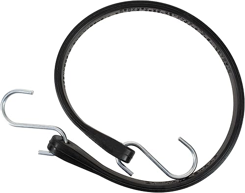 Miniatura 9 de STANLEY S300415 - Cuerdas elásticas de goma negras de 15 pulgadas para todo tipo de clima con ganchos en S para asegurar lonas, transportador de
