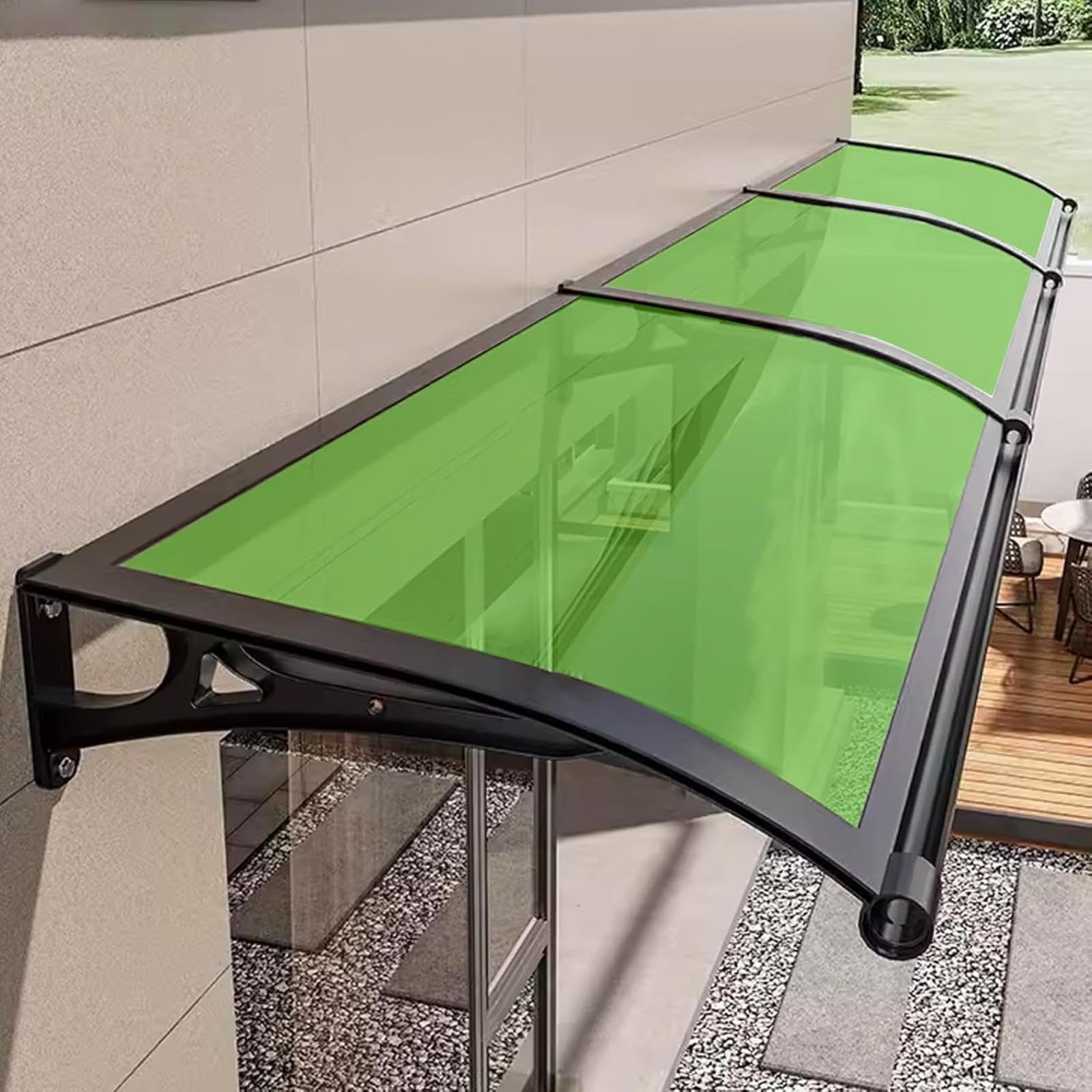 Auvent de fenêtre extérieur avec cadre aluminium haut de gamme 120x100