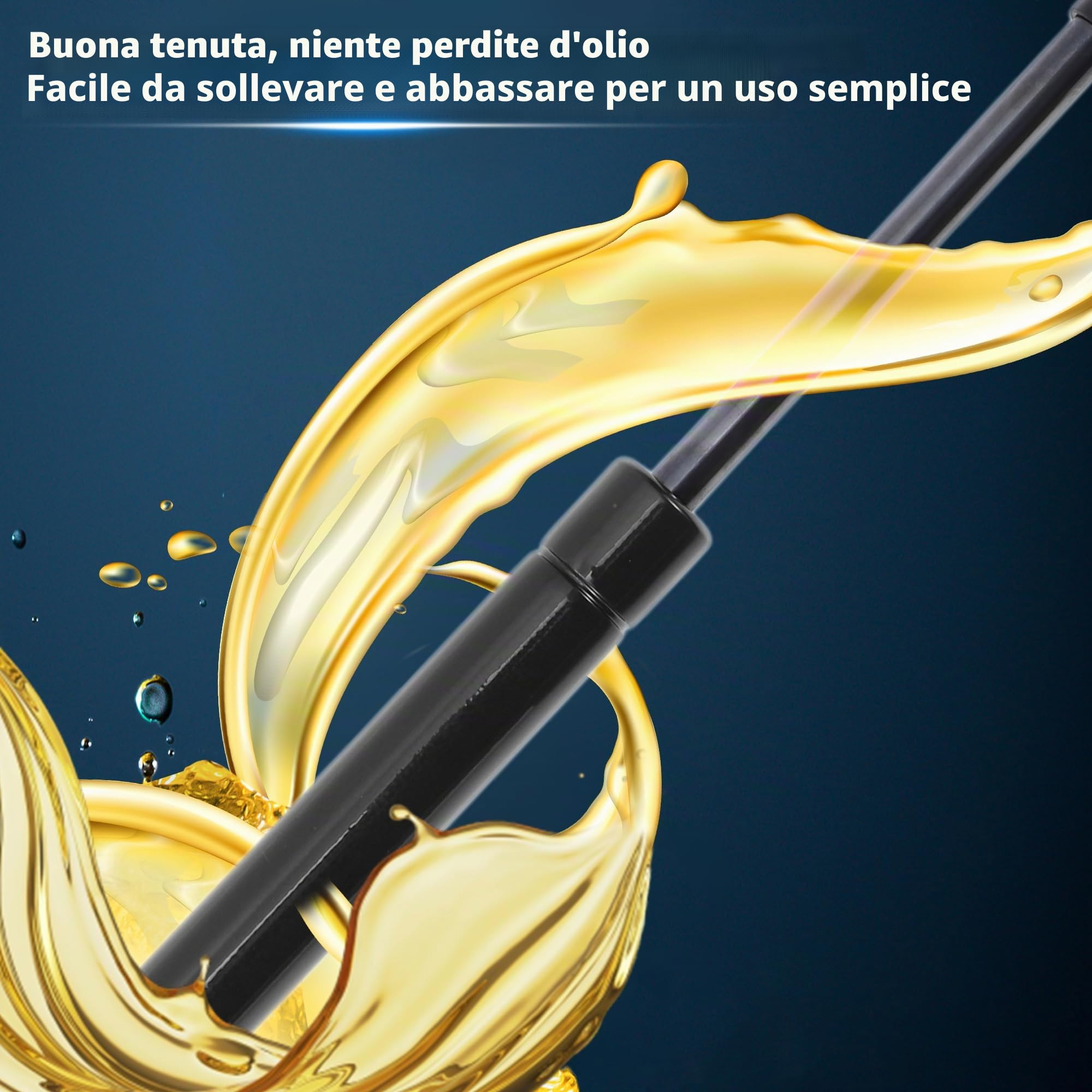 A ABSOPRO Pistoni A Gas 250mm 200N 2 Pz Acciaio Al Carbonio Per Auto | Nero, 250mm/9.84", 160mm/6.30", Per: Coperchio Armadio, Coperchio Scatola, Coperchio Botola, Finestre RV, Moto.
