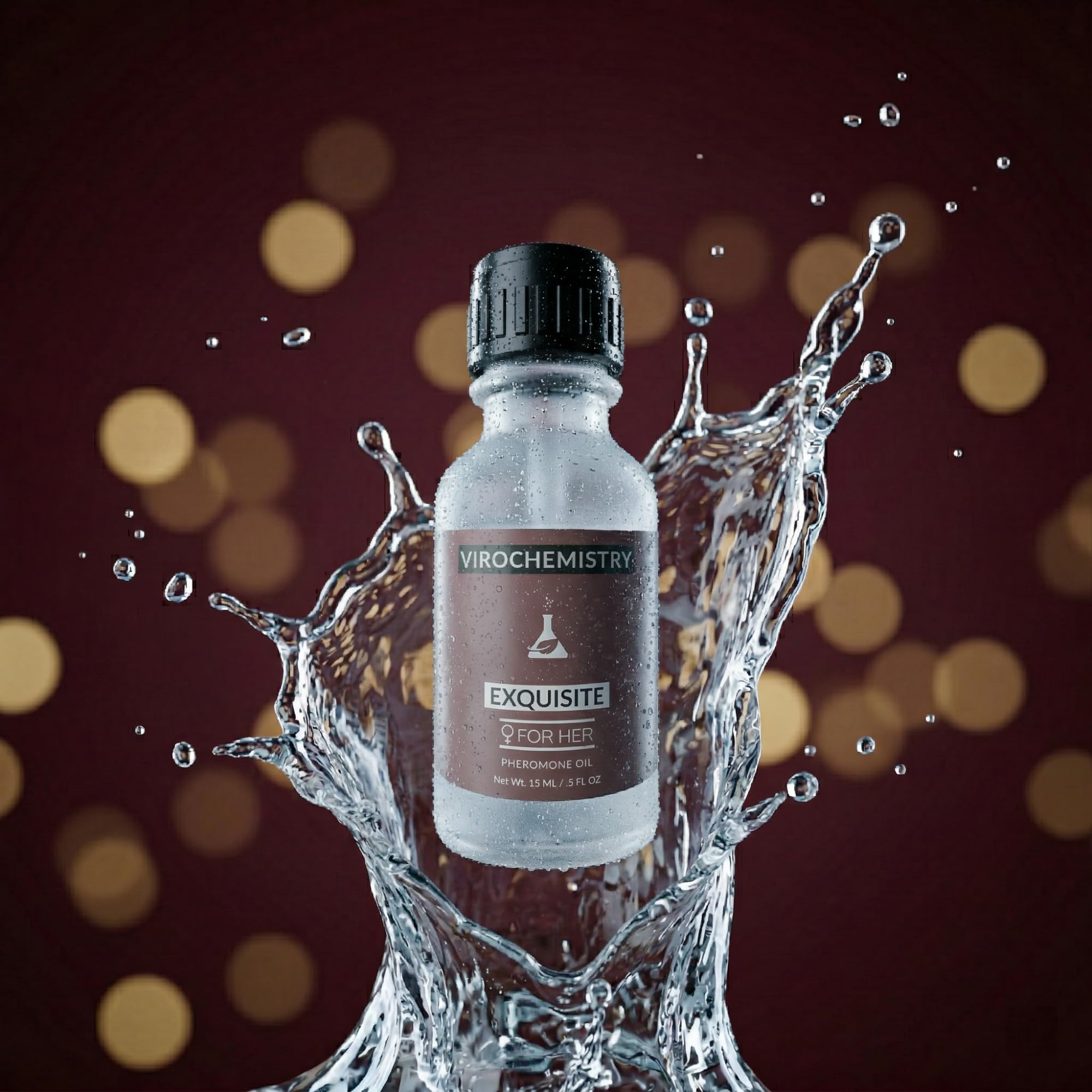 Feromoni per le donne (EXQUISITO) - Elegante profumo organico ultra resistente, 15 ml concentrato [feromoni di grado umano per attirare gli uomini]