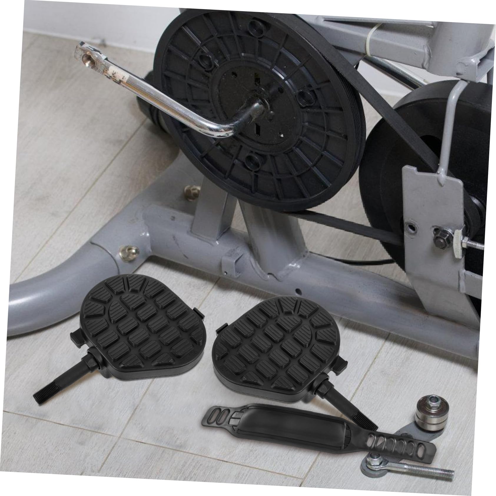 ibasenice Antideslizantes para Bicicleta de Ejercicio para Ciclismo Instalación Rápida y Diseño Duradero Compatibles con Bicicletas de Interior y