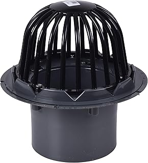 Oatey 78016 PVC Roof Drain with Plastic Dome, 6-Inch