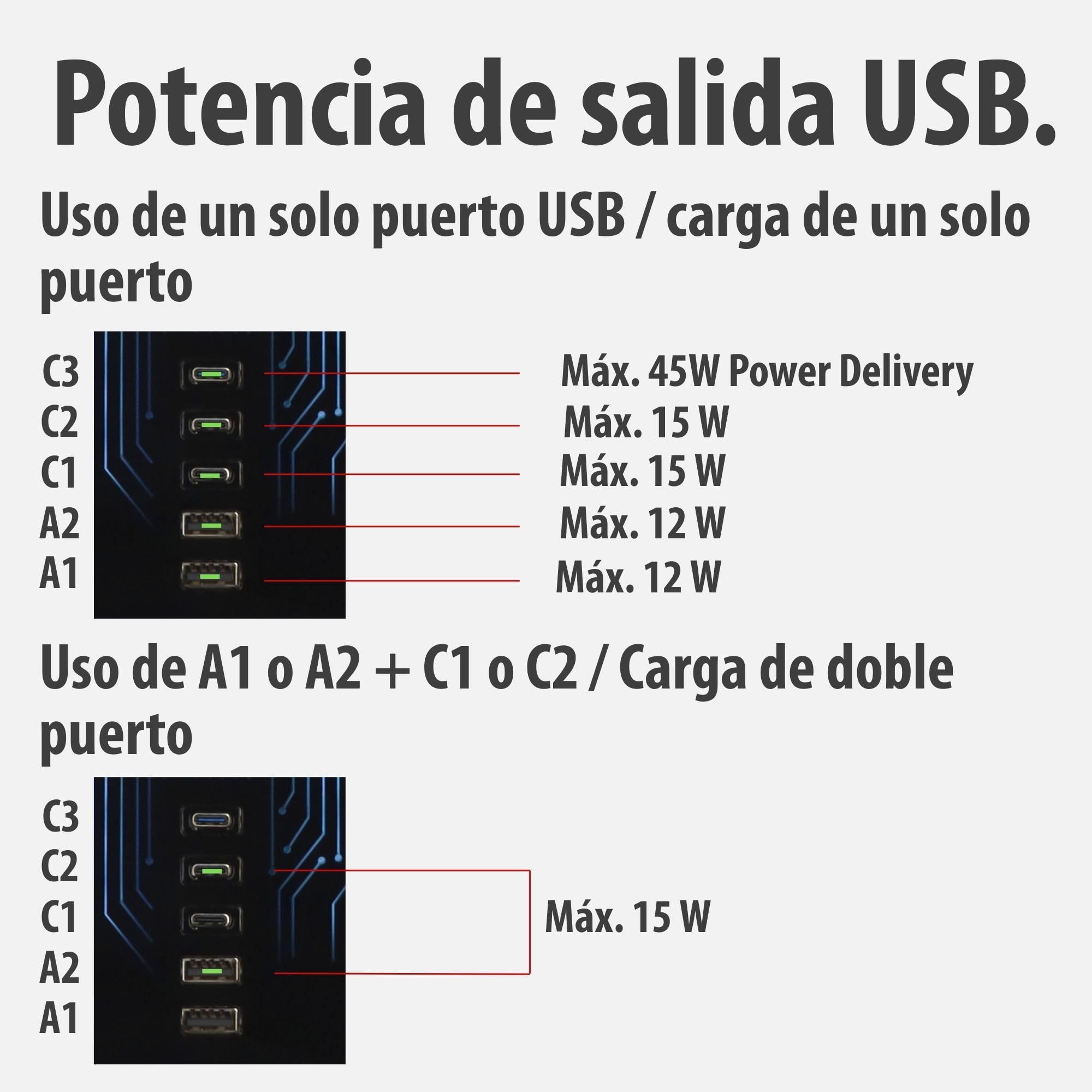 Brennenstuhl Gaming Torre Enchufes Vertical de 9 vías con USB y Control de luz RGB (con protección contra sobretensión, Cable de 2 m, 3X USB C con máx. 45W PD, 2X USB A e Interruptor)