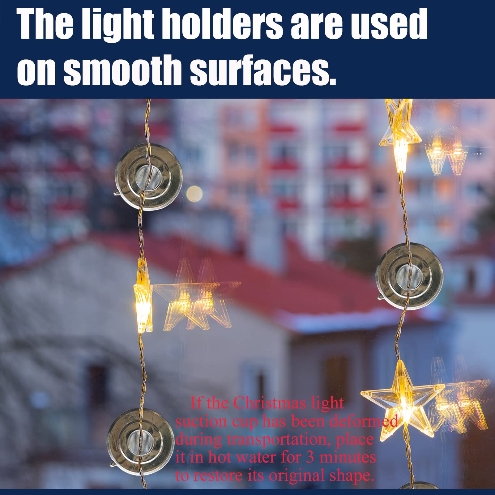 Nordstern Ventose per catene luminose, confezione da 50 pezzi
