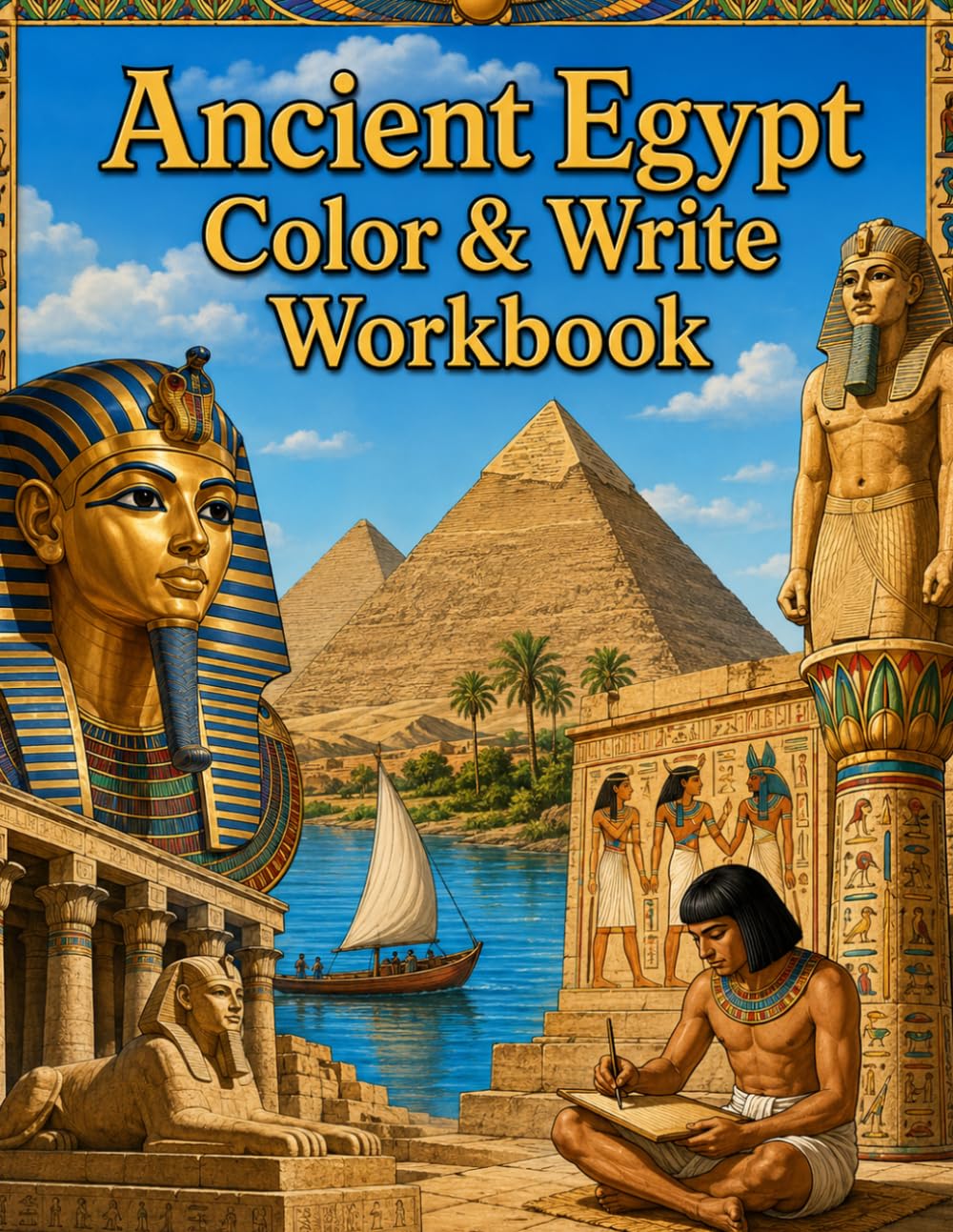 Ancient Egypt Workbook: Coloring & Writing (History Coloring & Writing Workbooks)