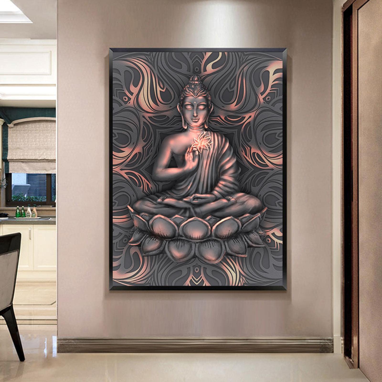 大仏　絵画　縦約41cm　アート　美術　インテリア　置物　コレクション　詳細不明 大仏 絵画 縦約41cm アート 美術 インテリア 置物 コレクション 詳細不明