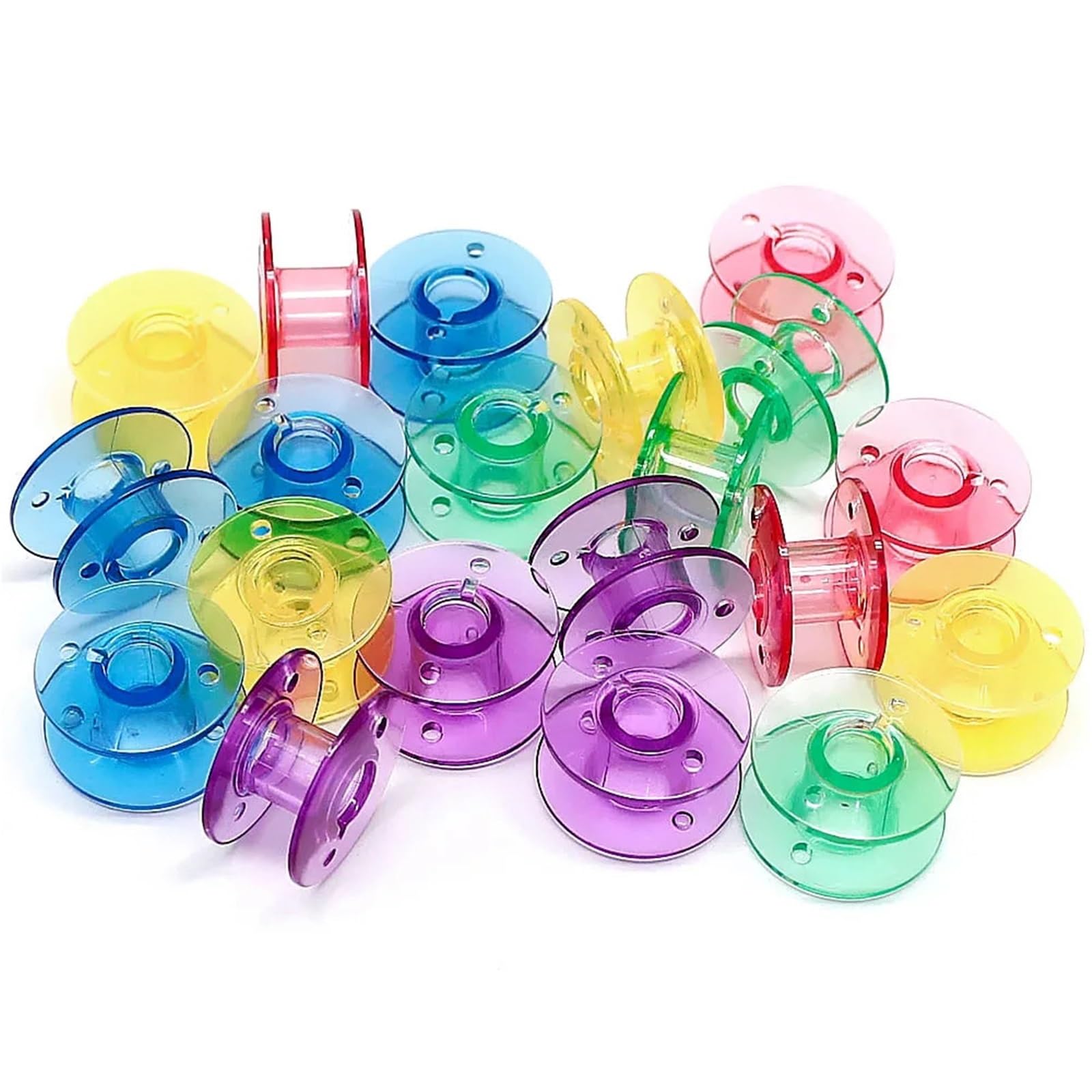 Plastikowe szpulki do nici, 500 szt. Plastikowych szpulek klasy 15 Multicolor X52800150 do akcesoriów szycia(Yellow)