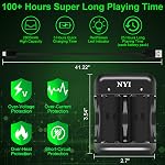2800mAH Batterie rechargeable pour Xbox Series Boîte S/X Series X/Xbox Ones/XBox OneX/X Box One Elite, NYI 4X2800mAH Haute puissance NI-MH Kit piles avec chargeur rapide