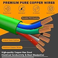 Vista 6 de Kit de líneas de aire para camión semirremolque de 15 pies con kit de resorte tensor de 2 piezas y acoplamientos rápidos con soporte y manijas 3