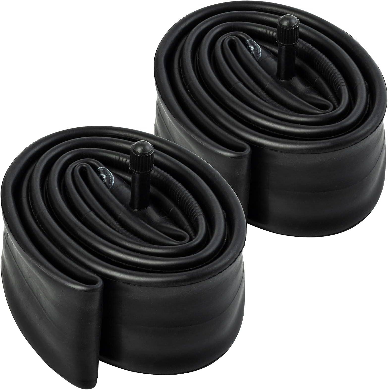 2-Pack 26x2.125/2.25/2.35 Heavy Duty Bike Tubes AV32MM Schrader Valve 26" Bicycle Tubes Compatible with 26x2.125 26x2.25 26x2.35 26x2.40 Bike tire Tubes
