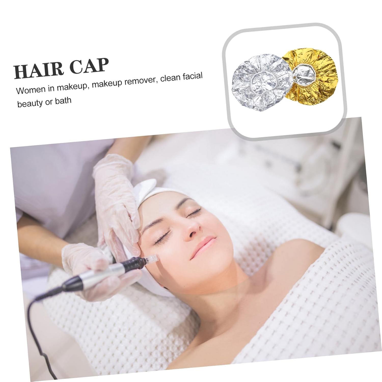 Ipetboom 6pcs Aluminum Foil Heat Insulation Cap Foils Hair Coloring Salon Accessory