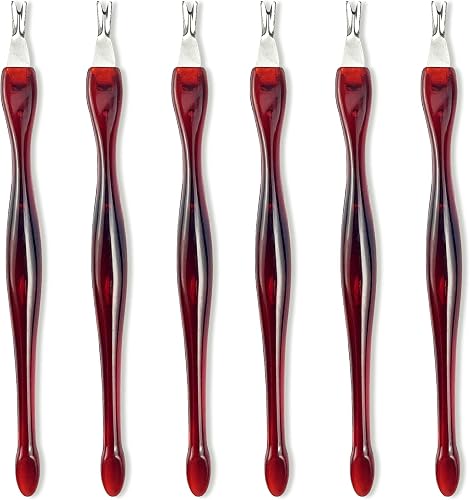 6-Piece Professional Cuticle Trimmer Set, Cuticle Pusher and Knife, Durable Nail Art Tools for Removing Dead Skin