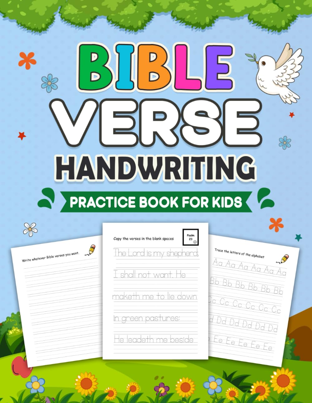 Bible Verse Handwriting Practice Book for Kids: 50 Large Print Memory Verses Tracing | Handwriting & Bible Memory Copybook For Kids (Bible Verse Activity Book for Kids): Press, Faye: 9798394889370: Amazon.com: Books bible-verse-handwriting-practice-book-for-kids-50-large-print-memory-verses-tracing-handwriting-bible-memory-copybook-for-kids-bible-verse-activity-book-for-kids-press-faye-9798394889370-amazon-com-books