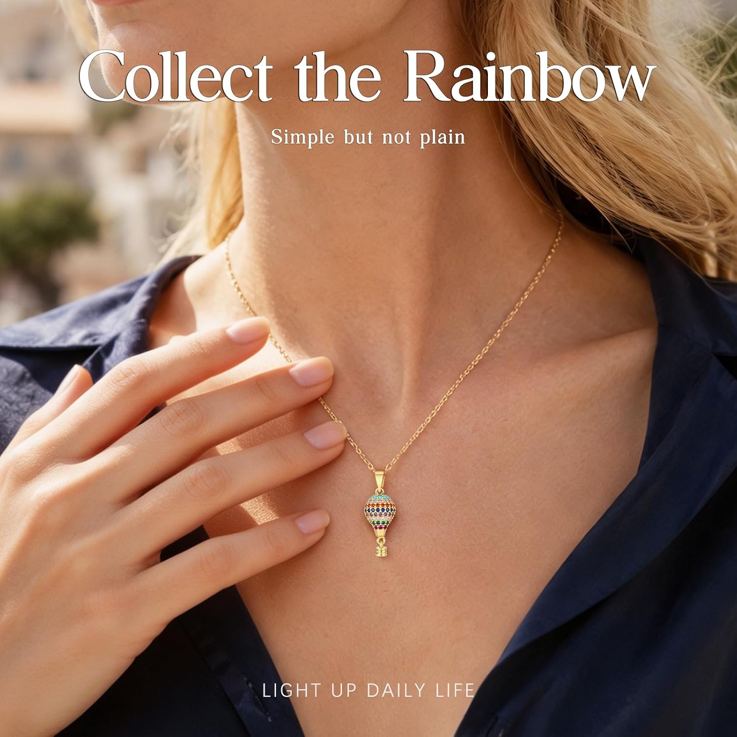 Crystal Birthstone Pendant Necklace for Women-Gold Plated Cubic Zirconia Dainty Style Gifts for Valentine's Day Mother's Day Christmas Birthday image 5