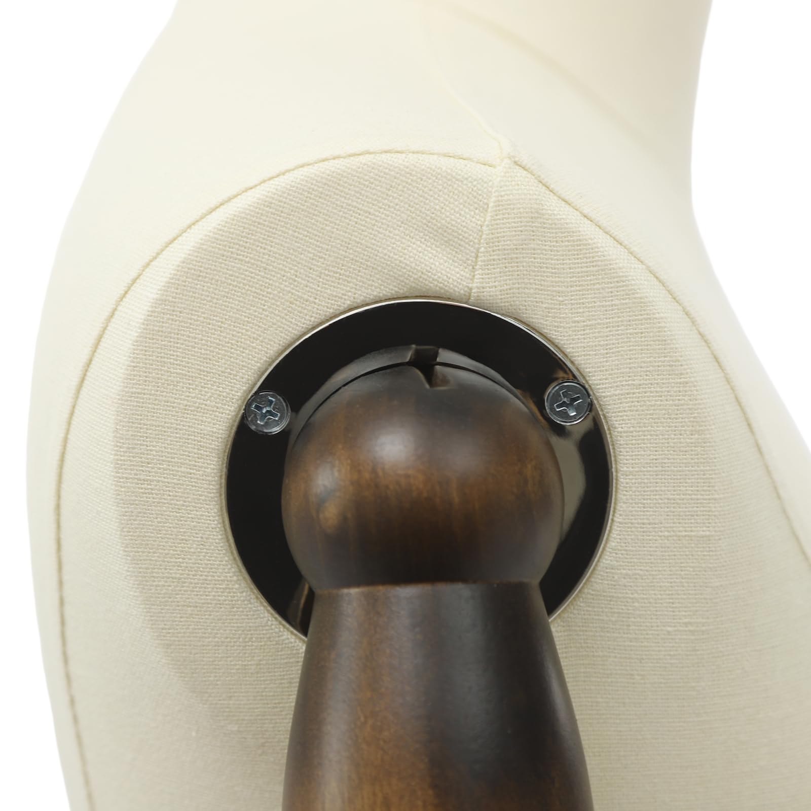 Manichino da sartoria, maschio, regolabile (135 – 180 cm), da uomo, busto sartoriale, corpo con ripiano per pantaloni + portascarpe per esposizioni e cucito (beige, M)