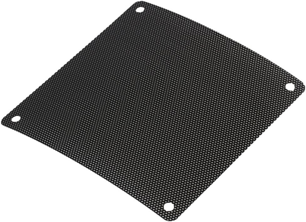 Solustre 120mm PVC PC Cooler Fan Dust Filter Dustproof Case Cover Computer Mesh (Black) - Image 3