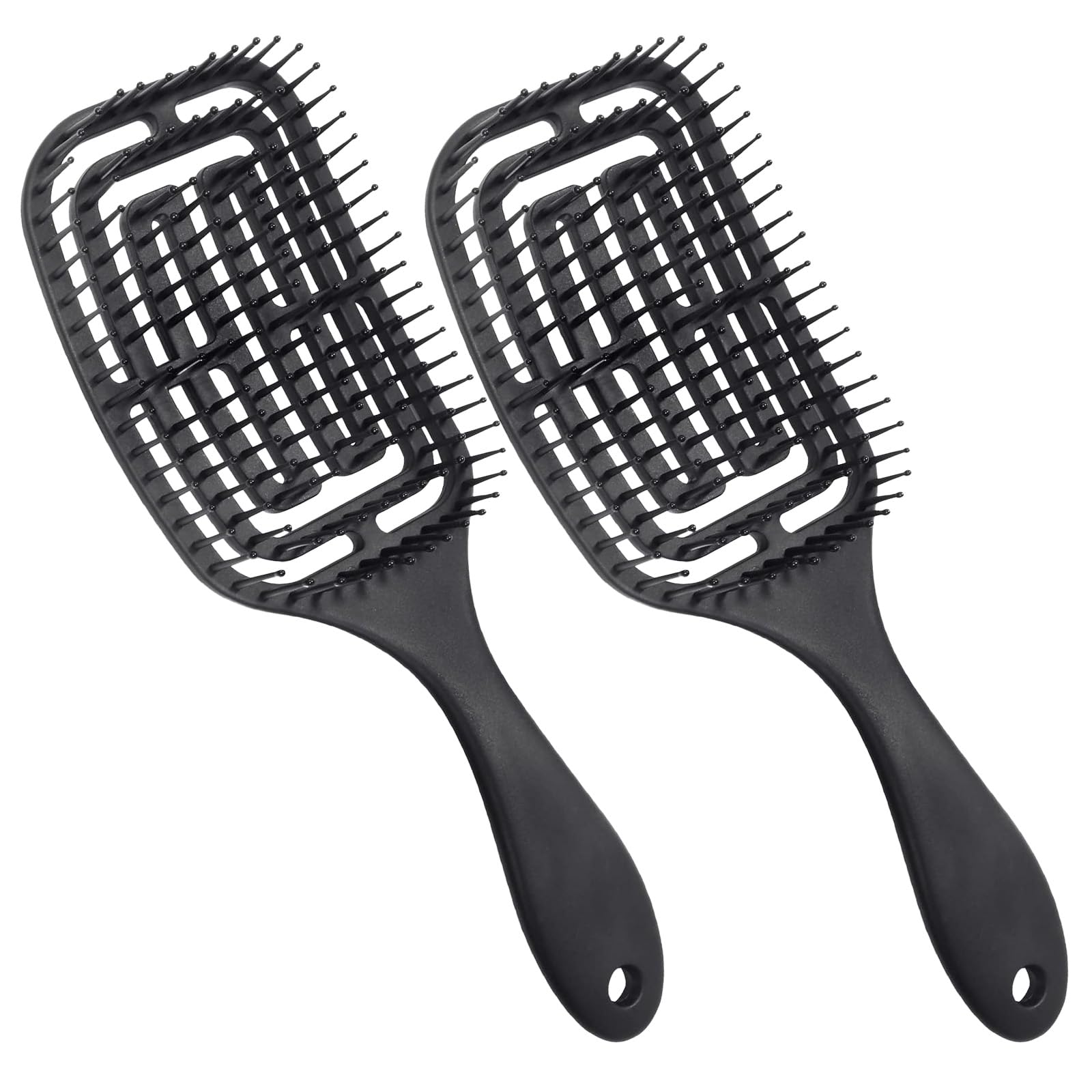 Vinabo 2 pcs Hair Brush without Pulling, Detangling Brush