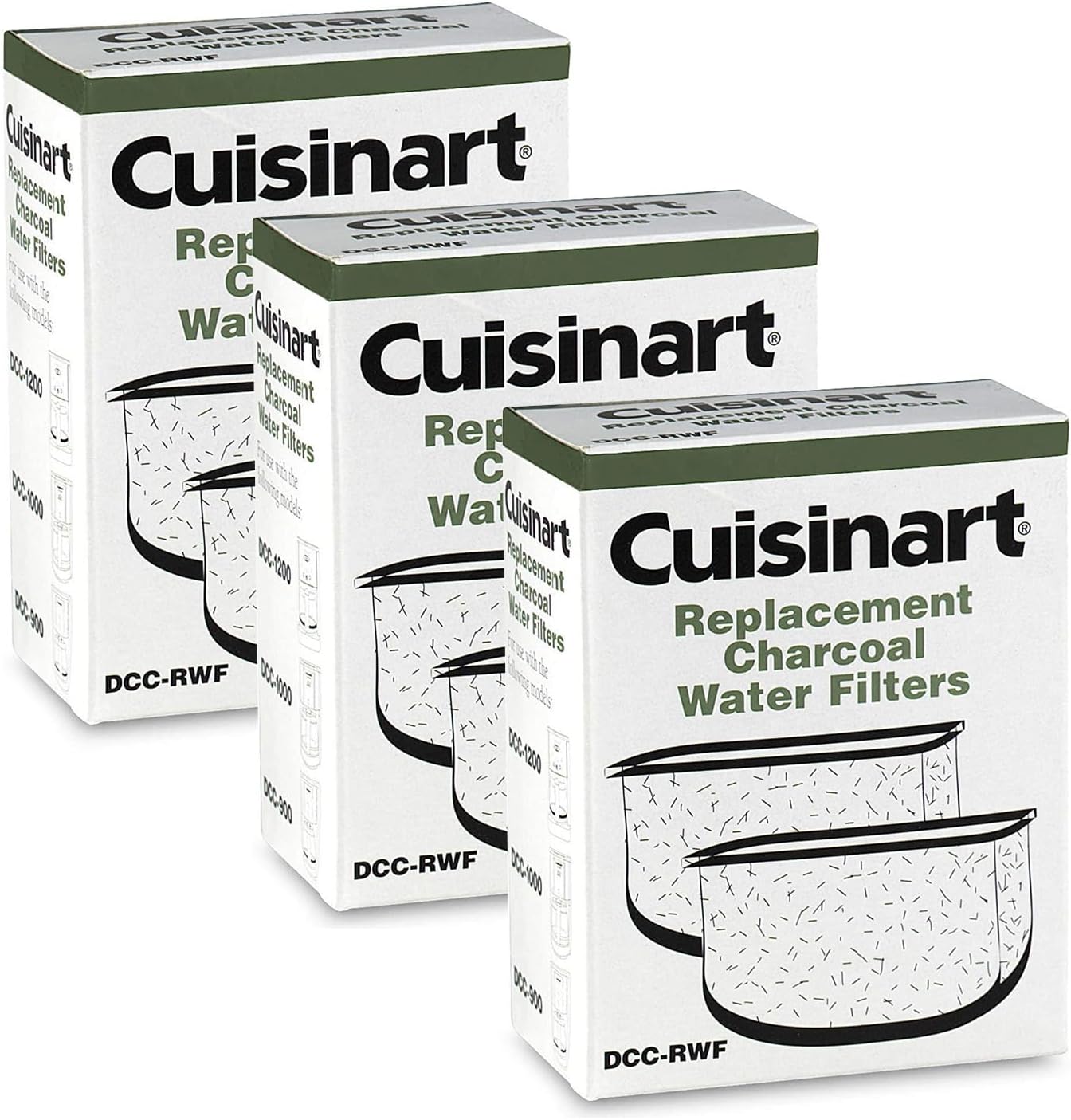DCCRWF3PK (6 Filters) Charcoal Water Filters for