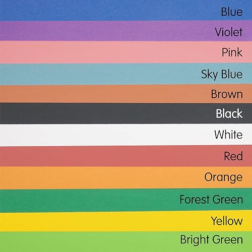 Miniatura 5 de Colorations Paquete de papel de construcción 9 x 12 pulgadas 2200 hojas colores surtidos papel de construcción pesado papel de construcción a granel