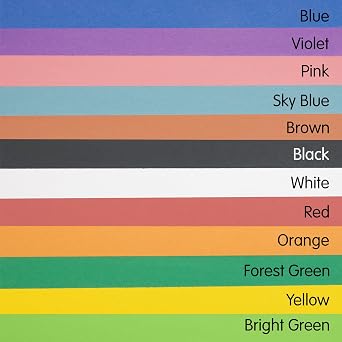 Colorations Construction Paper, Classroom Art Supplies, 9 x 12 Craft Paper 2200 Sheet Pack, Heavyweight Construction Paper, Bulk Packs, Assorted Colors, Drawing, Coloring, Painting, School Supplies