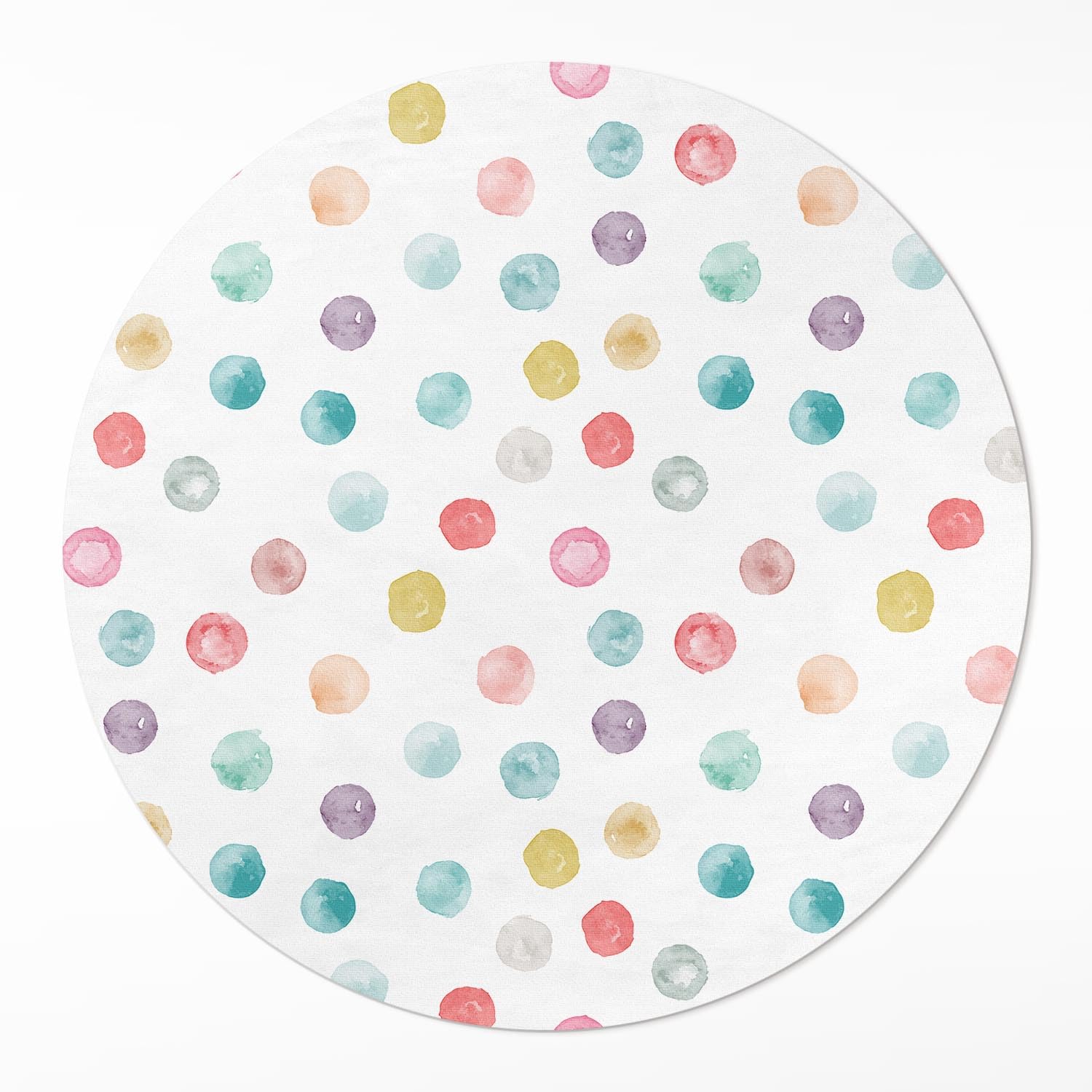 Tapis vinyle rond ø80 cm pour éliminer les rayures de sol en cuisine et entrée