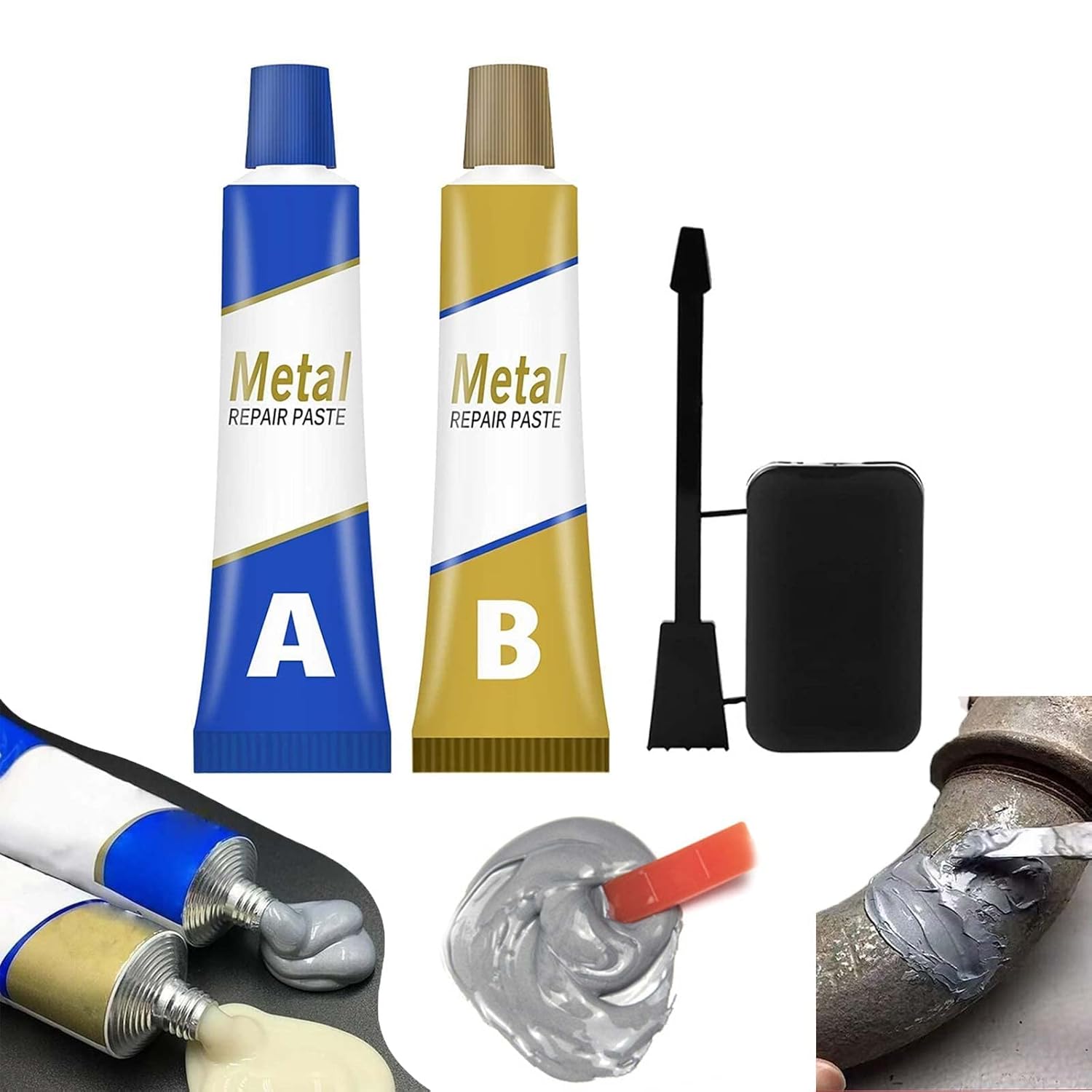 100g Magic Metal Cast Iron Repair Paste Set, Super Glue Repair Gel