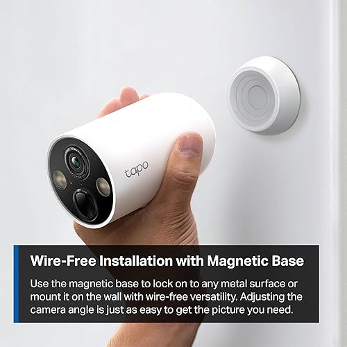 Miniatura 6 de TP-Link Tapo MagCam sin cables, cámara de seguridad inteligente para interiores y exteriores con batería 2K, montaje magnético, visión nocturna a