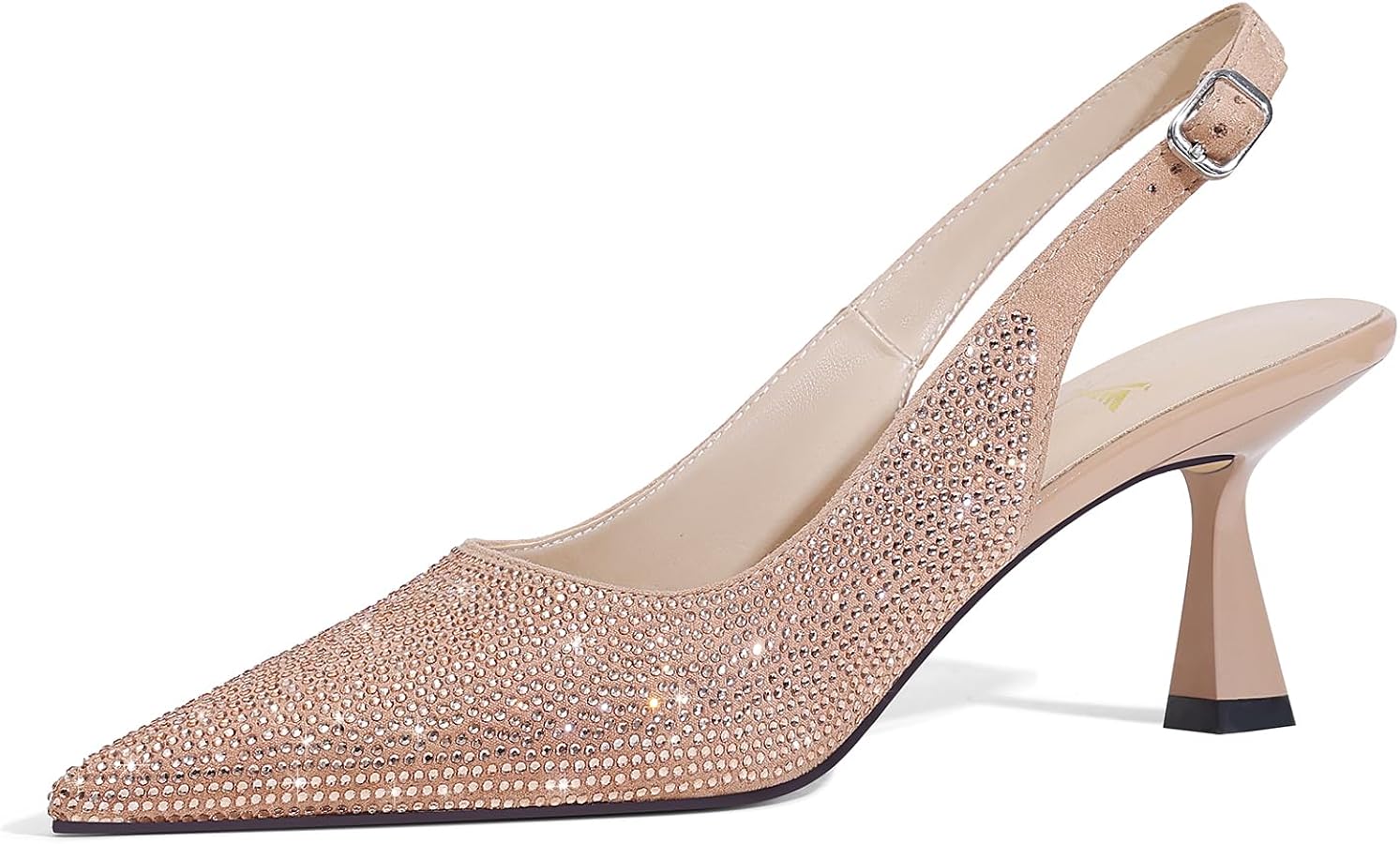 LOCERICH Women's Kitten Heels Slingback Low Heel Dress Shoes LOCERICH Women's Kitten Heels Slingback Low Heel Dress Shoes